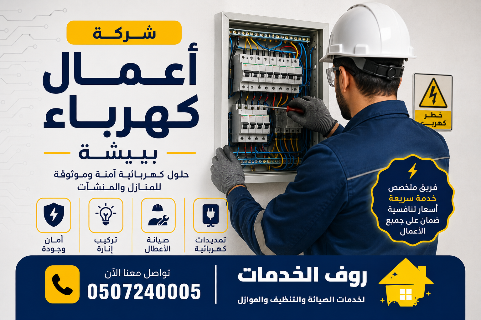 شركة اعمال كهرباء ببيشة