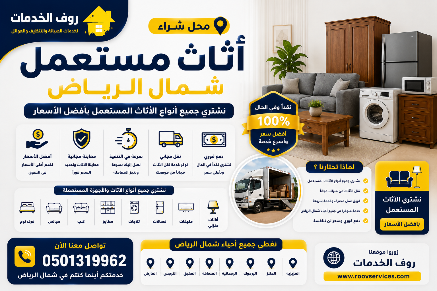 محل شراء اثاث مستعمل شمال الرياض