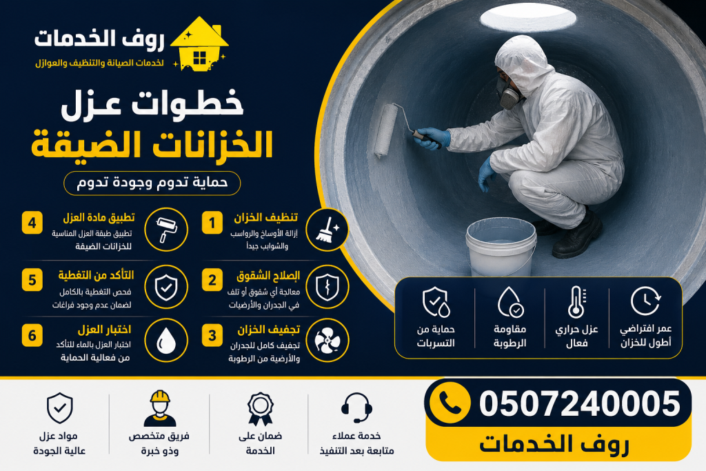 خطوات عزل الخزانات