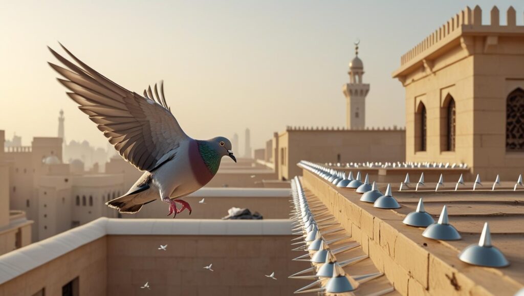 طرد الحمام بالقصدير